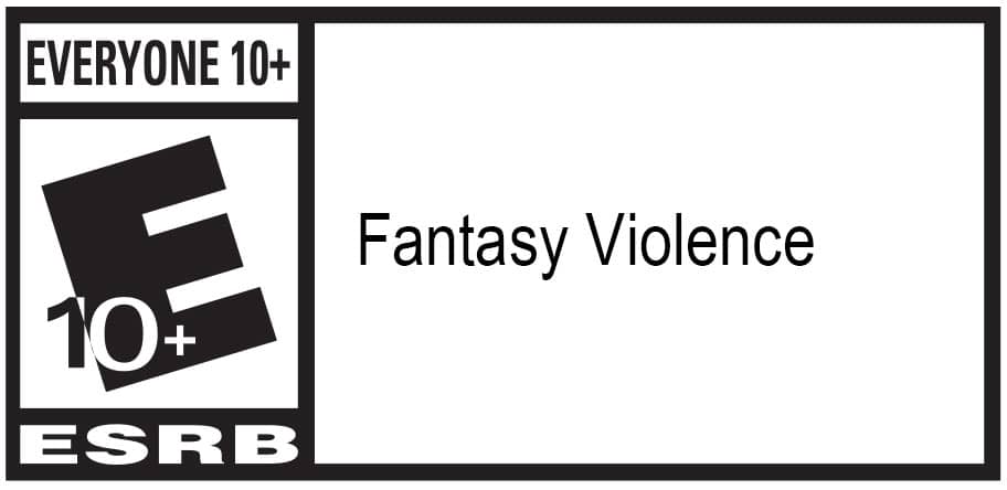 ESRB rating: E 10+. Visit esrb.org for rating information.